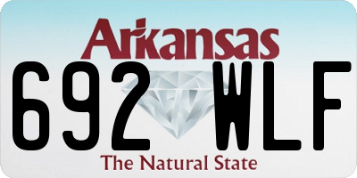 AR license plate 692WLF