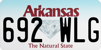 AR license plate 692WLG