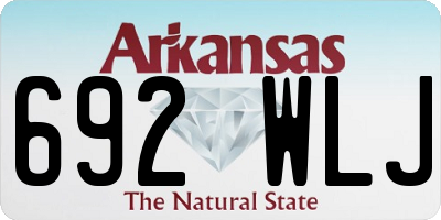AR license plate 692WLJ