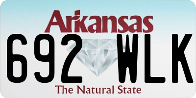 AR license plate 692WLK