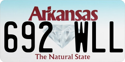 AR license plate 692WLL