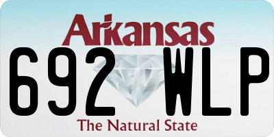 AR license plate 692WLP