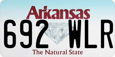 AR license plate 692WLR