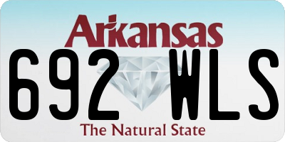 AR license plate 692WLS