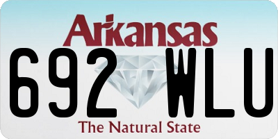 AR license plate 692WLU