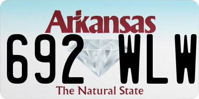 AR license plate 692WLW