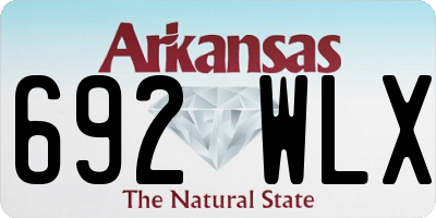 AR license plate 692WLX