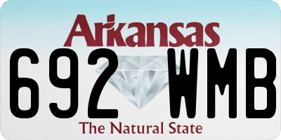 AR license plate 692WMB