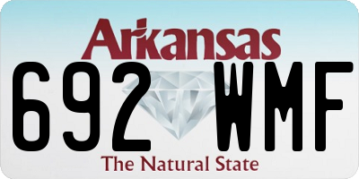AR license plate 692WMF
