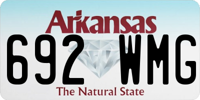 AR license plate 692WMG