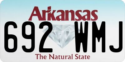 AR license plate 692WMJ