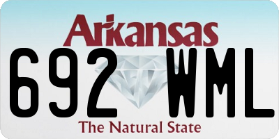 AR license plate 692WML