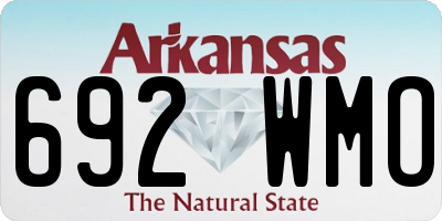AR license plate 692WMO