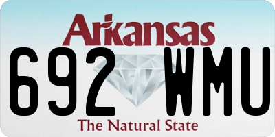 AR license plate 692WMU