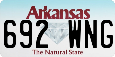 AR license plate 692WNG
