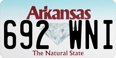 AR license plate 692WNI