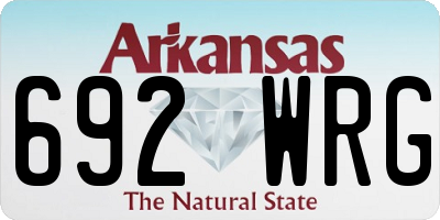 AR license plate 692WRG