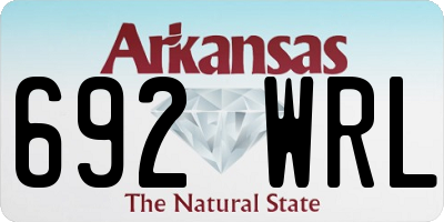 AR license plate 692WRL