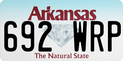 AR license plate 692WRP