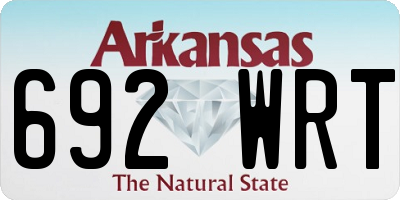 AR license plate 692WRT