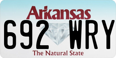 AR license plate 692WRY