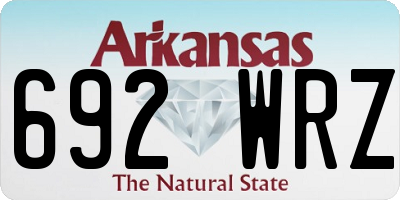 AR license plate 692WRZ