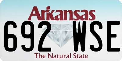 AR license plate 692WSE