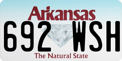 AR license plate 692WSH