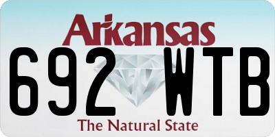 AR license plate 692WTB