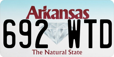AR license plate 692WTD