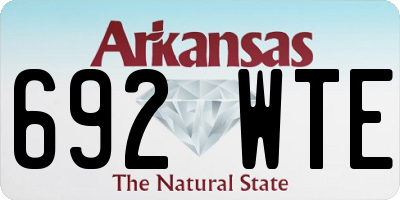 AR license plate 692WTE