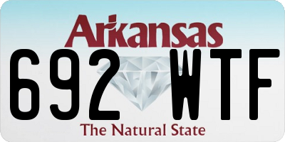 AR license plate 692WTF