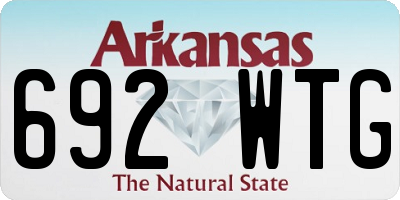 AR license plate 692WTG