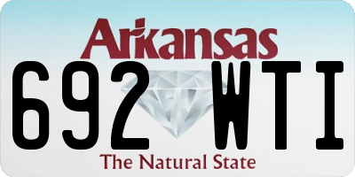 AR license plate 692WTI