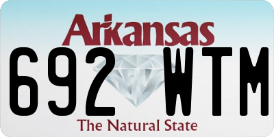 AR license plate 692WTM