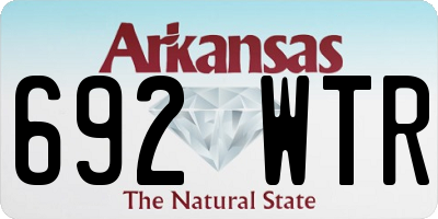 AR license plate 692WTR