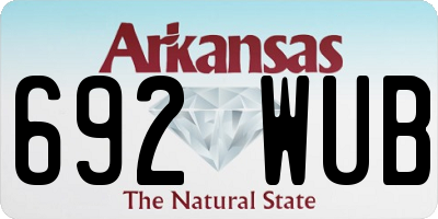 AR license plate 692WUB