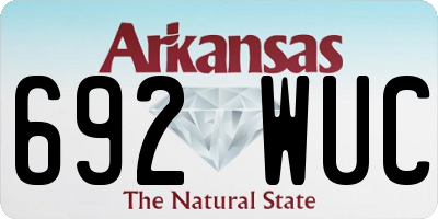 AR license plate 692WUC