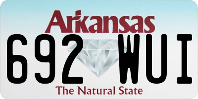 AR license plate 692WUI