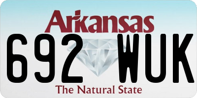AR license plate 692WUK