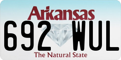 AR license plate 692WUL