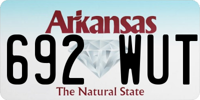 AR license plate 692WUT