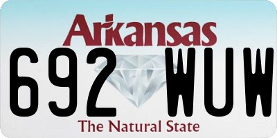 AR license plate 692WUW
