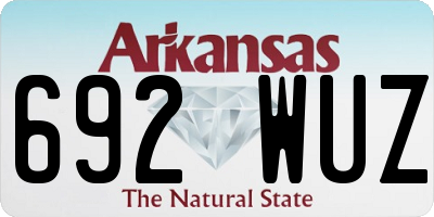 AR license plate 692WUZ