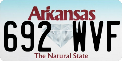 AR license plate 692WVF