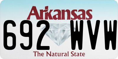 AR license plate 692WVW