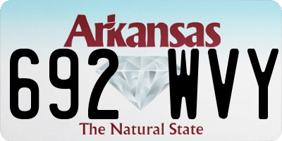 AR license plate 692WVY