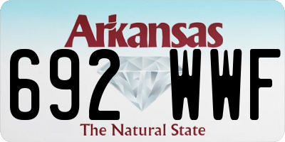 AR license plate 692WWF