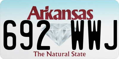 AR license plate 692WWJ