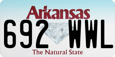 AR license plate 692WWL